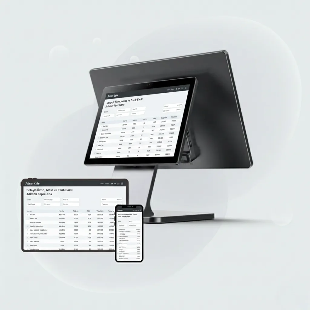 Detaylı Ürün, Masa ve Tarih Bazlı Adisyon Raporlama