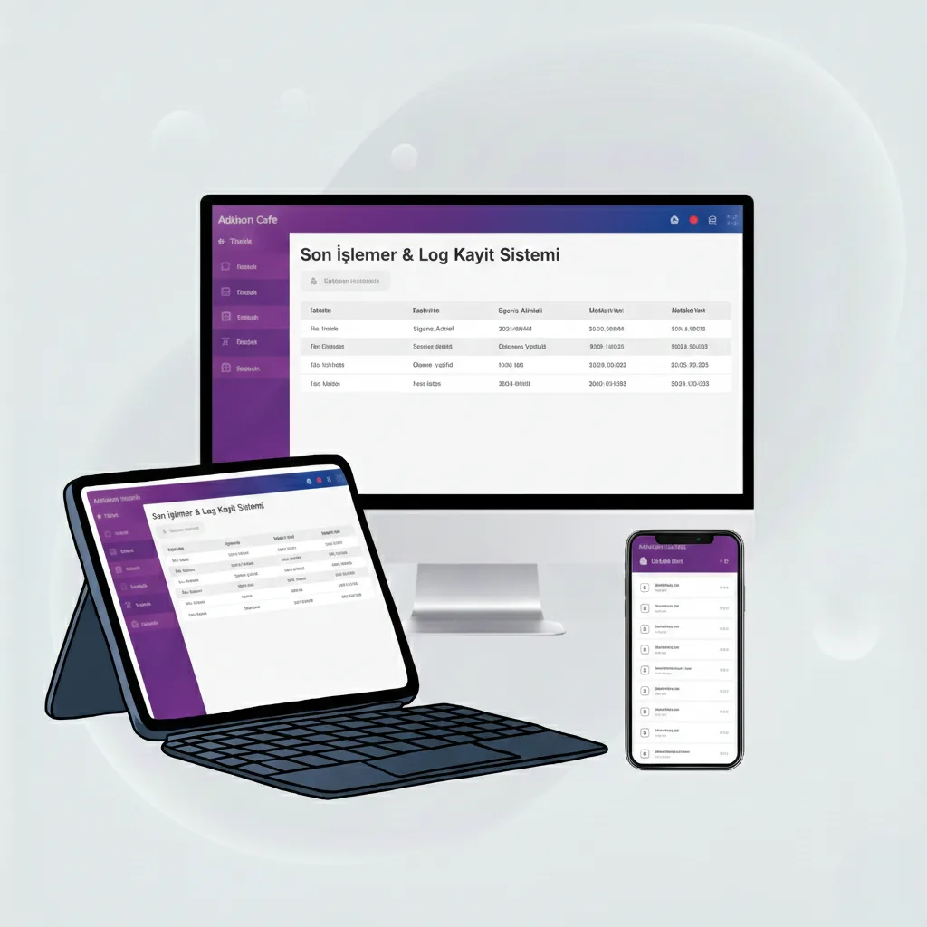 Son İşlemler & Log Kayıt Sistemi